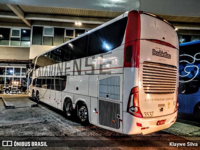 Auto Viação Catarinense 3537 na cidade de Rio de Janeiro, Rio de Janeiro, Brasil, por Klaywe Silva. Número da foto: #8942583.