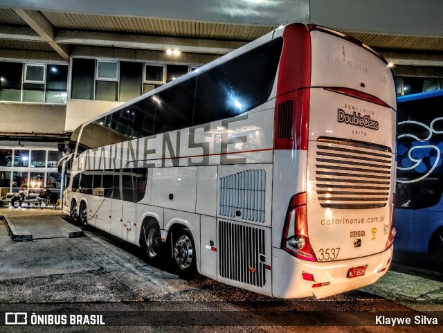 Auto Viação Catarinense 3537 na cidade de Rio de Janeiro, Rio de Janeiro, Brasil, por Klaywe Silva. ID da foto: 8942583.