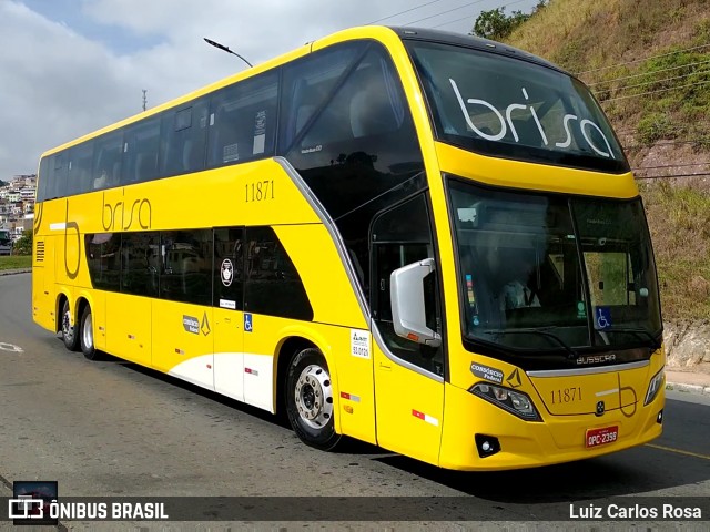 Brisa Ônibus 11871 na cidade de Juiz de Fora, Minas Gerais, Brasil, por Luiz Carlos Rosa. ID da foto: 8943118.