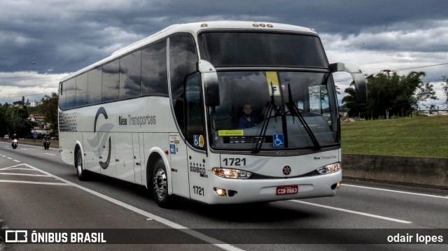 Viação New Transportes 1721 na cidade de Caçapava, São Paulo, Brasil, por odair lopes. Número da foto: #8943199.