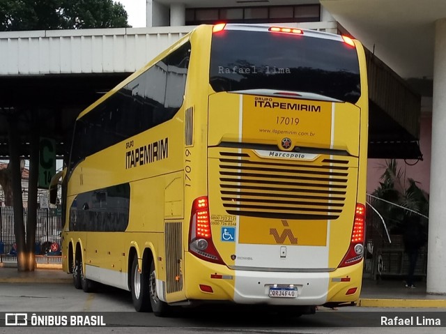 Viação Itapemirim 17019 na cidade de Niterói, Rio de Janeiro, Brasil, por Rafael Lima. Número da foto: #8946874.