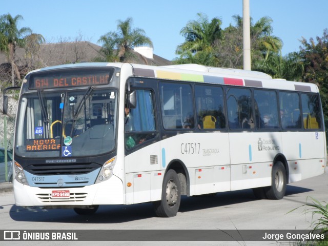 Viação Redentor C47517 na cidade de Rio de Janeiro, Rio de Janeiro, Brasil, por Jorge Gonçalves. ID da foto: 8872267.