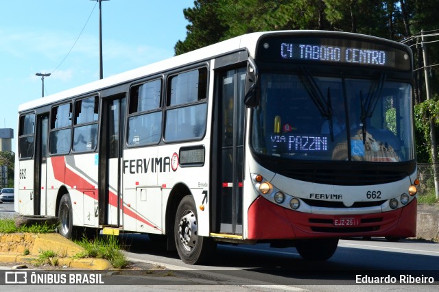 Viação Fervima 662 na cidade de Taboão da Serra, São Paulo, Brasil, por Eduardo Ribeiro. ID da foto: 8872620.