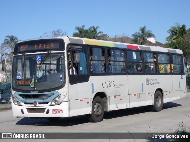 Viação Redentor C47815 na cidade de Rio de Janeiro, Rio de Janeiro, Brasil, por Jorge Gonçalves. ID da foto: 8872371.