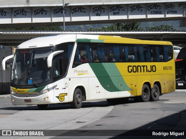 Empresa Gontijo de Transportes 18570 na cidade de Rio de Janeiro, Rio de Janeiro, Brasil, por Rodrigo Miguel. ID da foto: 8874471.