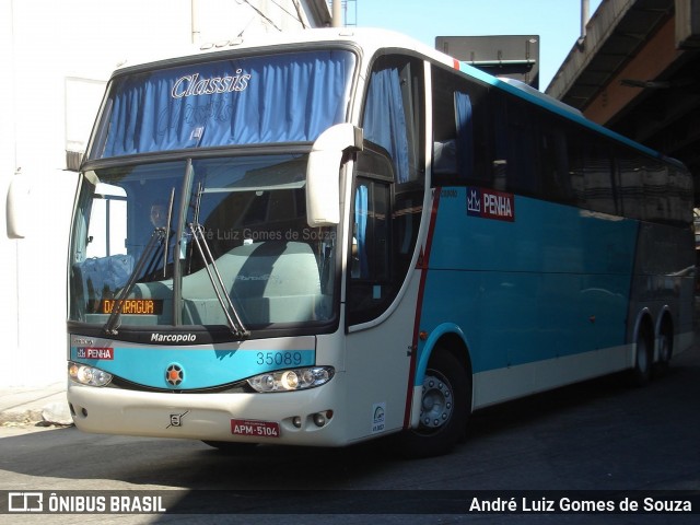 Empresa de Ônibus Nossa Senhora da Penha 35089 na cidade de Rio de Janeiro, Rio de Janeiro, Brasil, por André Luiz Gomes de Souza. ID da foto: 8874024.