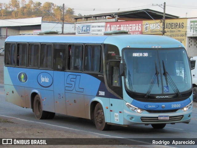 Viação São Luiz 21800 na cidade de Conselheiro Lafaiete, Minas Gerais, Brasil, por Rodrigo  Aparecido. ID da foto: 8873736.