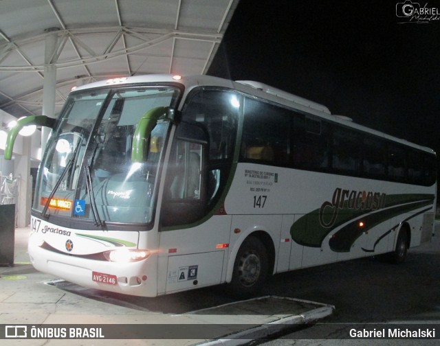 Viação Graciosa 147 na cidade de Matinhos, Paraná, Brasil, por Gabriel Michalski. ID da foto: 8872892.