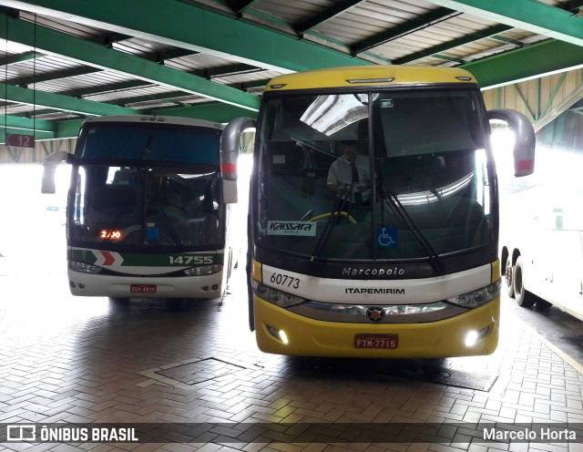 Viação Itapemirim 60773 na cidade de Rio de Janeiro, Rio de Janeiro, Brasil, por Marcelo Horta. Número da foto: #8873380.