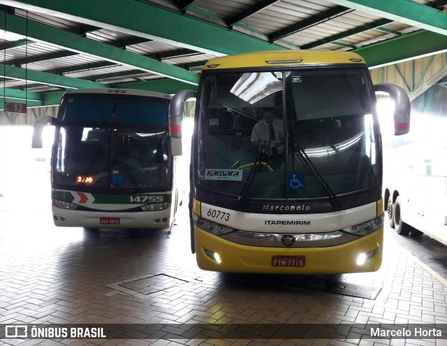 Viação Itapemirim 60773 na cidade de Rio de Janeiro, Rio de Janeiro, Brasil, por Marcelo Horta. ID da foto: 8873380.