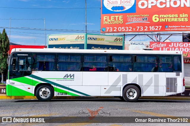 AVM - Autotransportes Valle del Mezquital 0336 na cidade de Mixquiahuala de Juárez, Hidalgo, México, por Omar Ramírez Thor2102. Número da foto: #8873635.