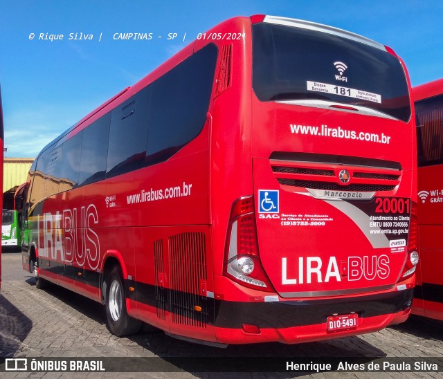 Lirabus 20001 na cidade de Campinas, São Paulo, Brasil, por Henrique Alves de Paula Silva. ID da foto: 8873909.