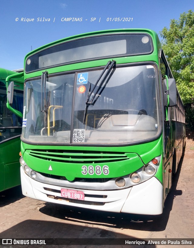 VB Transportes e Turismo 3886 na cidade de Campinas, São Paulo, Brasil, por Henrique Alves de Paula Silva. Número da foto: #8873940.