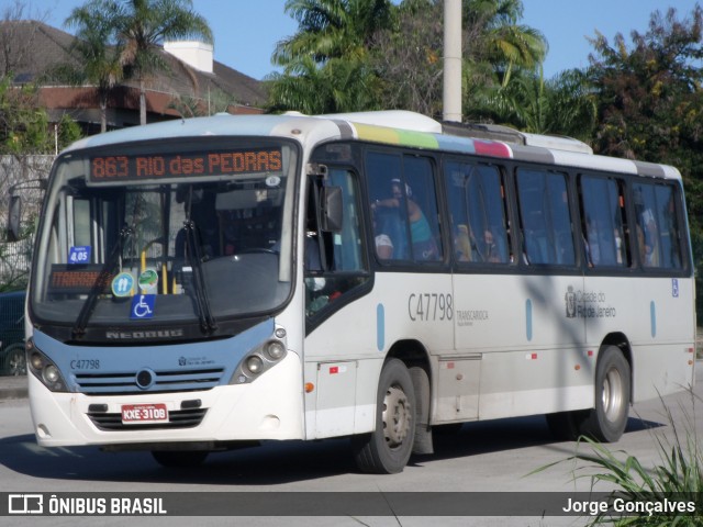 Viação Redentor C47798 na cidade de Rio de Janeiro, Rio de Janeiro, Brasil, por Jorge Gonçalves. Número da foto: #8872359.