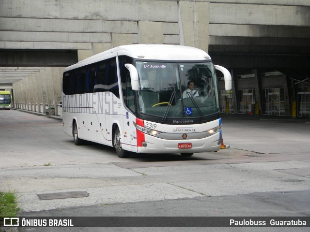 Auto Viação Catarinense 3319 na cidade de Curitiba, Paraná, Brasil, por Paulobuss  Guaratuba. ID da foto: 8949044.