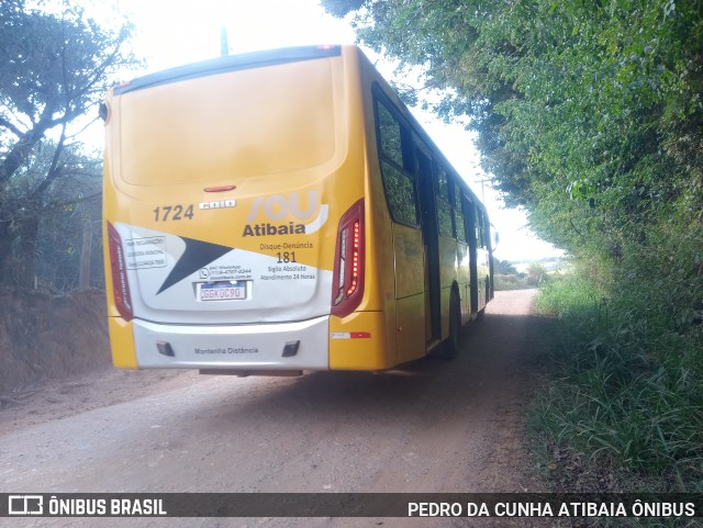 Sancetur - Sou Atibaia 1724 na cidade de Atibaia, São Paulo, Brasil, por PEDRO DA CUNHA ATIBAIA ÔNIBUS. ID da foto: 8949241.