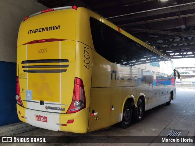 Viação Itapemirim 60071 na cidade de Rio de Janeiro, Rio de Janeiro, Brasil, por Marcelo Horta. Número da foto: #8948895.
