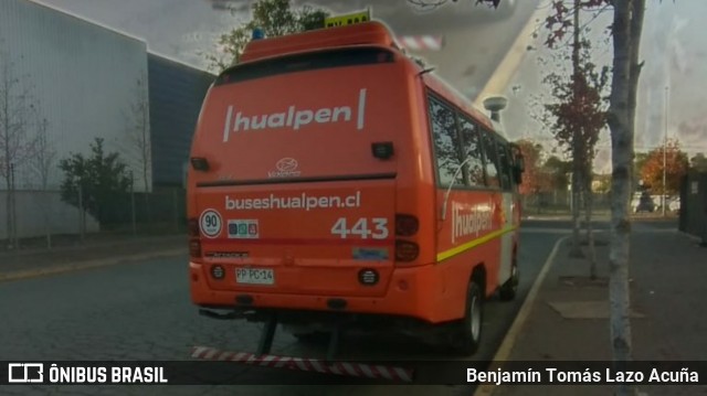 Buses Hualpén 443 na cidade de Pudahuel, Santiago, Metropolitana de Santiago, Chile, por Benjamín Tomás Lazo Acuña. Número da foto: #8947285.