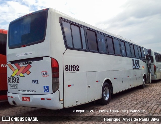 VB Transportes e Turismo 81192 na cidade de Hortolândia, São Paulo, Brasil, por Henrique Alves de Paula Silva. Número da foto: #8948308.