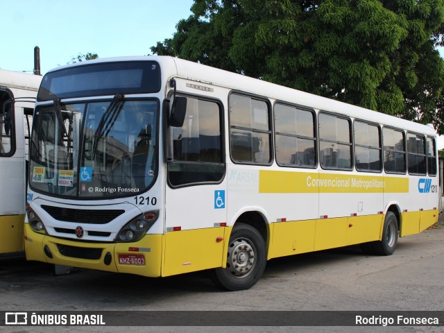 CM Transporte e Turismo 1210 na cidade de Maceió, Alagoas, Brasil, por Rodrigo Fonseca. Número da foto: #8947966.