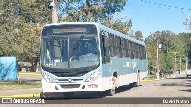 Laranjal Transportes 537 na cidade de Candiota, Rio Grande do Sul, Brasil, por David Natan. ID da foto: 8948553.