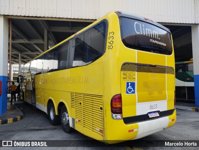 Viação Itapemirim 8633 na cidade de Rio de Janeiro, Rio de Janeiro, Brasil, por Marcelo Horta. Número da foto: #8948881.