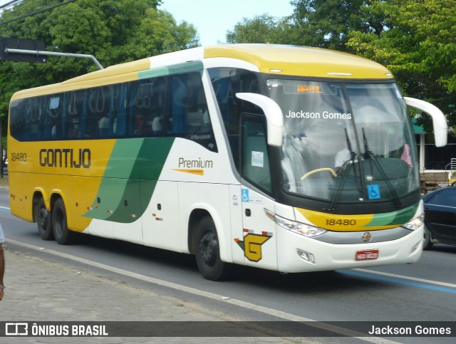 Empresa Gontijo de Transportes 18480 na cidade de Maceió, Alagoas, Brasil, por Jackson Gomes. Número da foto: #8951239.