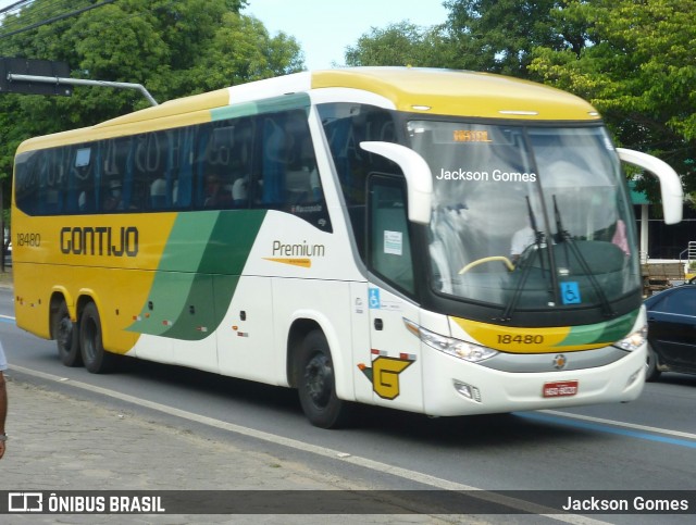 Empresa Gontijo de Transportes 18480 na cidade de Maceió, Alagoas, Brasil, por Jackson Gomes. ID da foto: 8951239.