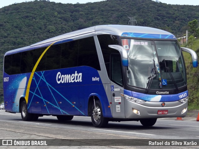 Viação Cometa 18527 na cidade de Petrópolis, Rio de Janeiro, Brasil, por Rafael da Silva Xarão. ID da foto: 8952953.