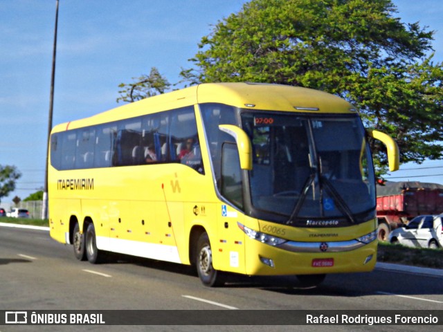 Viação Itapemirim 60065 na cidade de Aracaju, Sergipe, Brasil, por Rafael Rodrigues Forencio. ID da foto: 8952243.