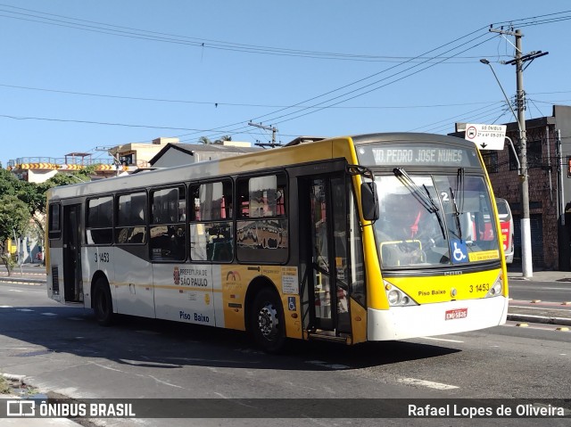 Viação Metrópole Paulista - Zona Leste 3 1453 na cidade de São Paulo, São Paulo, Brasil, por Rafael Lopes de Oliveira. Número da foto: #8951437.