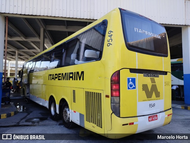 Viação Itapemirim 9549 na cidade de Rio de Janeiro, Rio de Janeiro, Brasil, por Marcelo Horta. Número da foto: #8951948.