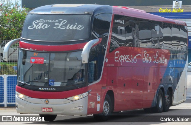 Expresso São Luiz 7780 na cidade de Goiânia, Goiás, Brasil, por Carlos Júnior. Número da foto: #8875692.