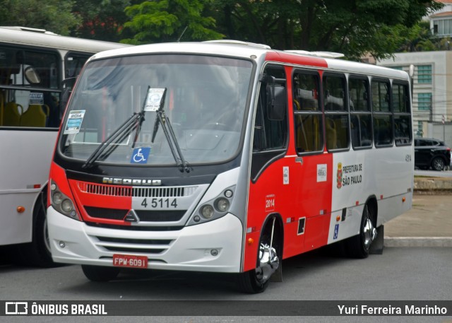 Allibus Transportes 4 5114 na cidade de São Paulo, São Paulo, Brasil, por Yuri Ferreira Marinho. Número da foto: #8877482.