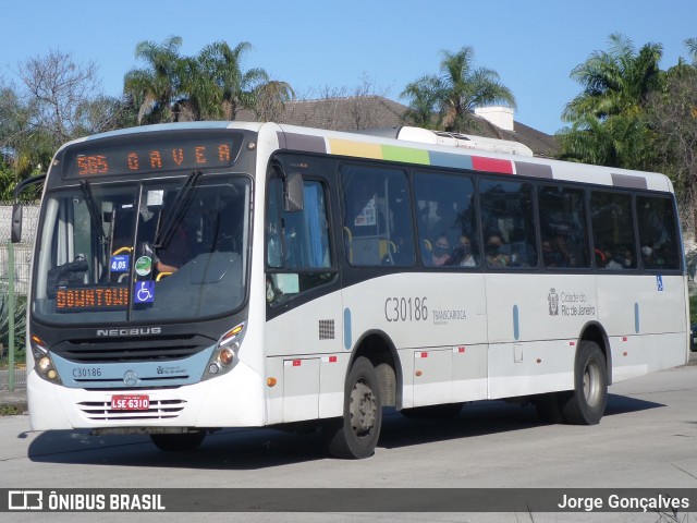 Transportes Futuro C30186 na cidade de Rio de Janeiro, Rio de Janeiro, Brasil, por Jorge Gonçalves. Número da foto: #8875242.
