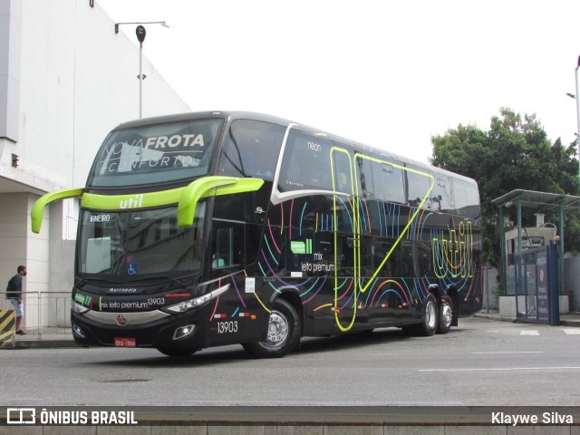 UTIL - União Transporte Interestadual de Luxo 13903 na cidade de Rio de Janeiro, Rio de Janeiro, Brasil, por Klaywe Silva. Número da foto: #8877392.