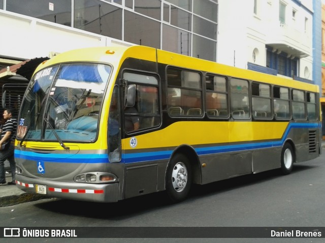 AMSA - Autotransportes Moravia 40 na cidade de Carmen, San José, San José, Costa Rica, por Daniel Brenes. ID da foto: 8877527.