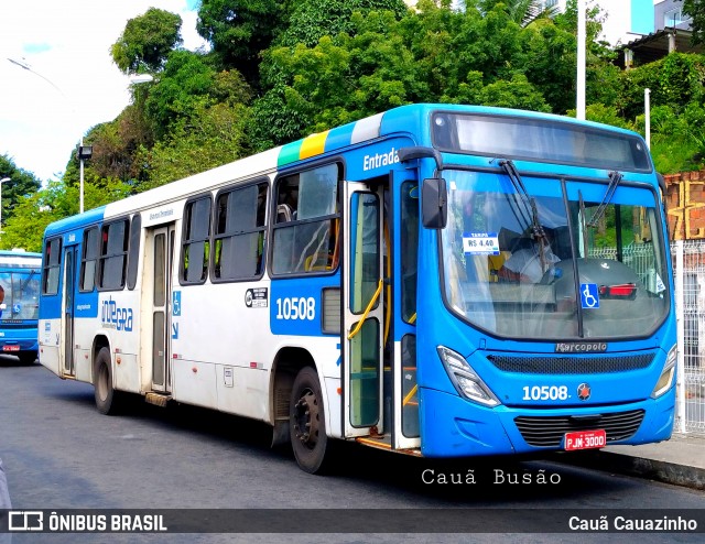 Concessionária Salvador Norte - CSN Transportes 10508 na cidade de Salvador, Bahia, Brasil, por Cauã Cauazinho. ID da foto: 8877491.