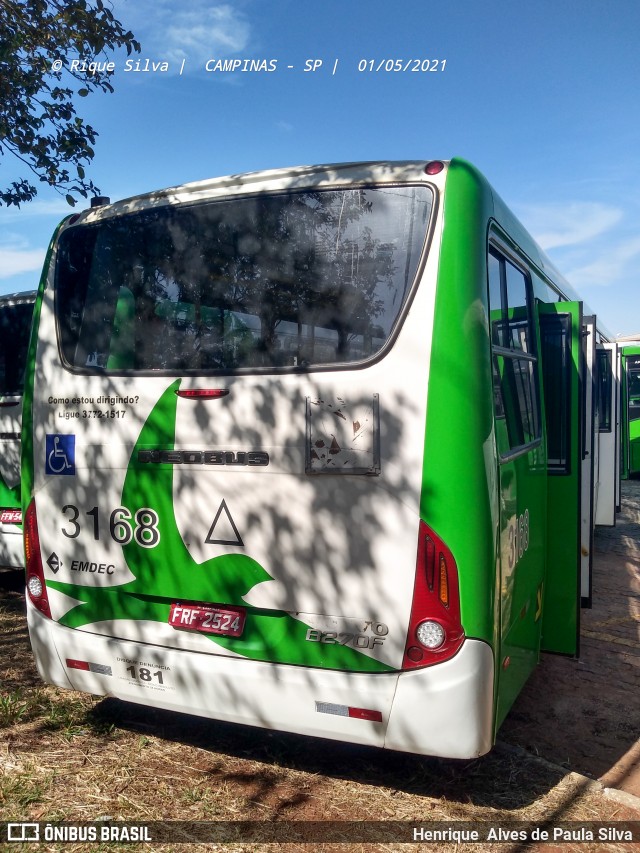 VB Transportes e Turismo 3168 na cidade de Campinas, São Paulo, Brasil, por Henrique Alves de Paula Silva. Número da foto: #8875244.