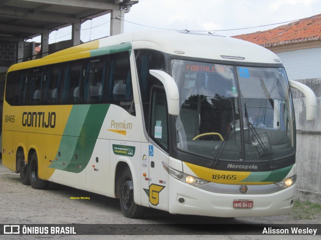 Empresa Gontijo de Transportes 18465 na cidade de Fortaleza, Ceará, Brasil, por Alisson Wesley. ID da foto: 8876245.