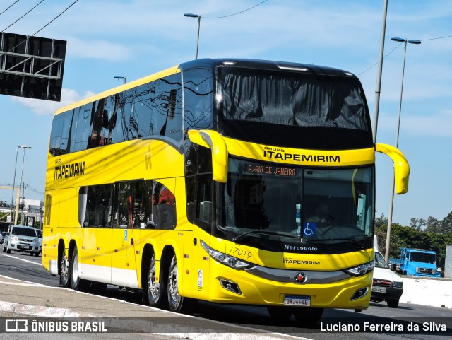 Viação Itapemirim 17019 na cidade de São Paulo, São Paulo, Brasil, por Luciano Ferreira da Silva. ID da foto: 8876938.