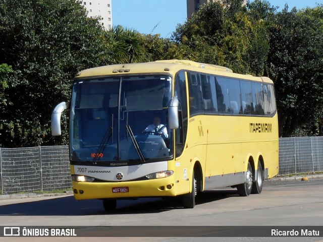 Viação Itapemirim 7007 na cidade de Curitiba, Paraná, Brasil, por Ricardo Matu. Número da foto: #8875748.