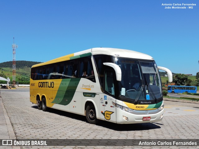 Empresa Gontijo de Transportes 19010 na cidade de João Monlevade, Minas Gerais, Brasil, por Antonio Carlos Fernandes. ID da foto: 8878460.