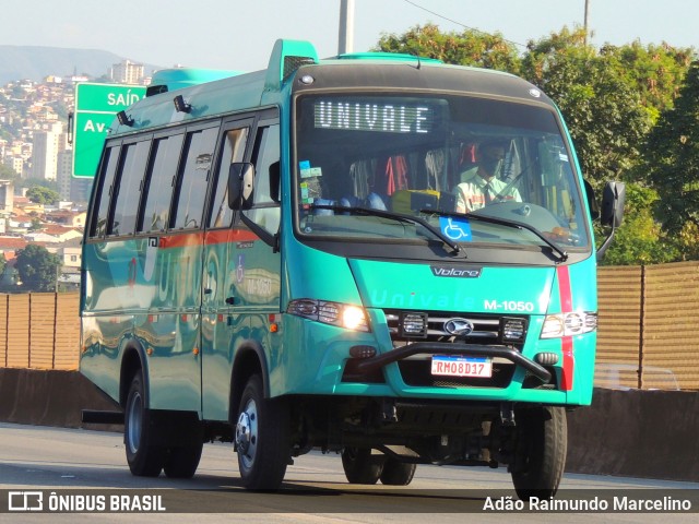 Univale Transportes M-1050 na cidade de Belo Horizonte, Minas Gerais, Brasil, por Adão Raimundo Marcelino. ID da foto: 8879899.