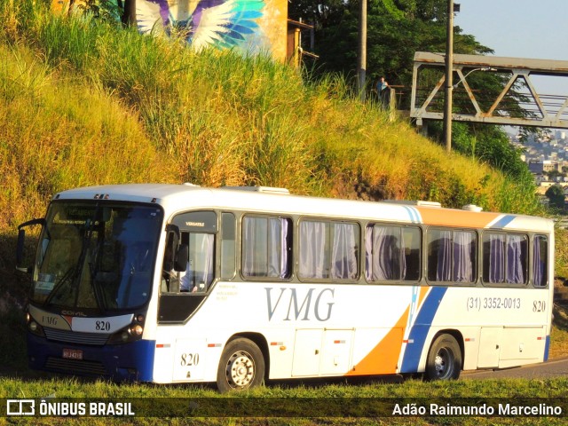 VMG - Viação Minas Gerais 820 na cidade de Belo Horizonte, Minas Gerais, Brasil, por Adão Raimundo Marcelino. Número da foto: #8880240.