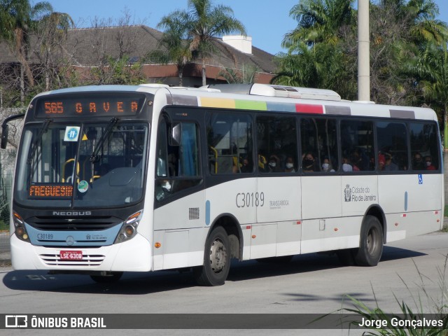 Transportes Futuro C30189 na cidade de Rio de Janeiro, Rio de Janeiro, Brasil, por Jorge Gonçalves. ID da foto: 8878467.