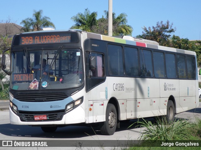 Real Auto Ônibus C41396 na cidade de Rio de Janeiro, Rio de Janeiro, Brasil, por Jorge Gonçalves. ID da foto: 8880715.