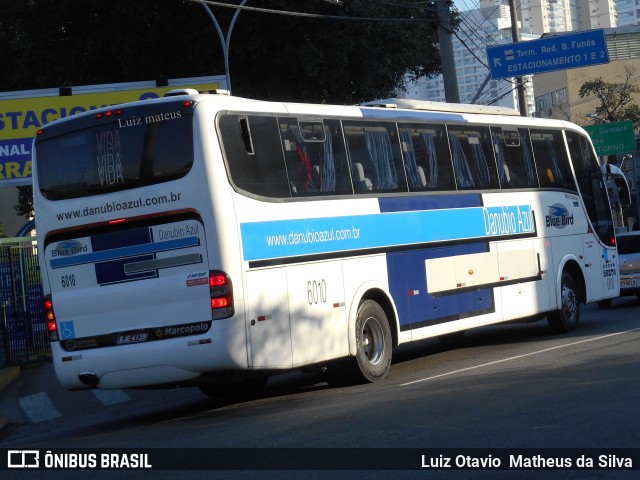 VIDA - Viação Danúbio Azul 6010 na cidade de São Paulo, São Paulo, Brasil, por Luiz Otavio Matheus da Silva. ID da foto: 8884540.