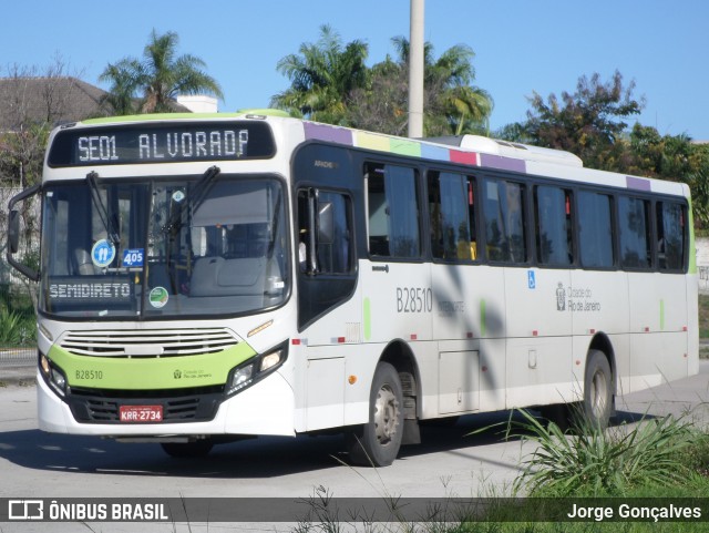 Viação Ideal B28510 na cidade de Rio de Janeiro, Rio de Janeiro, Brasil, por Jorge Gonçalves. Número da foto: #8885473.