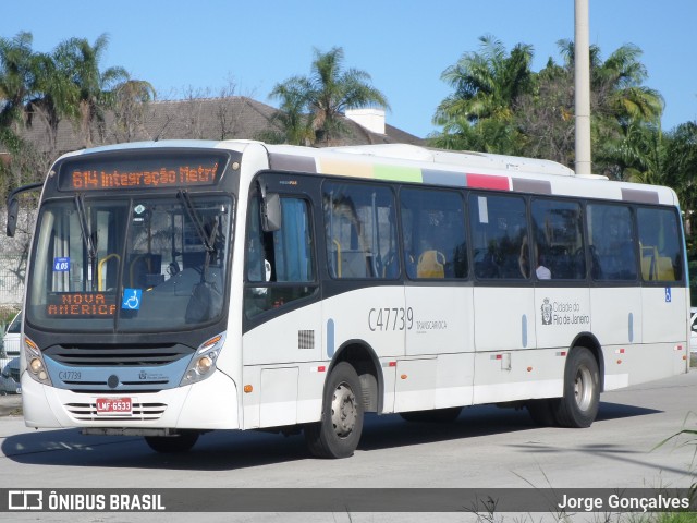 Viação Redentor C47739 na cidade de Rio de Janeiro, Rio de Janeiro, Brasil, por Jorge Gonçalves. ID da foto: 8885487.